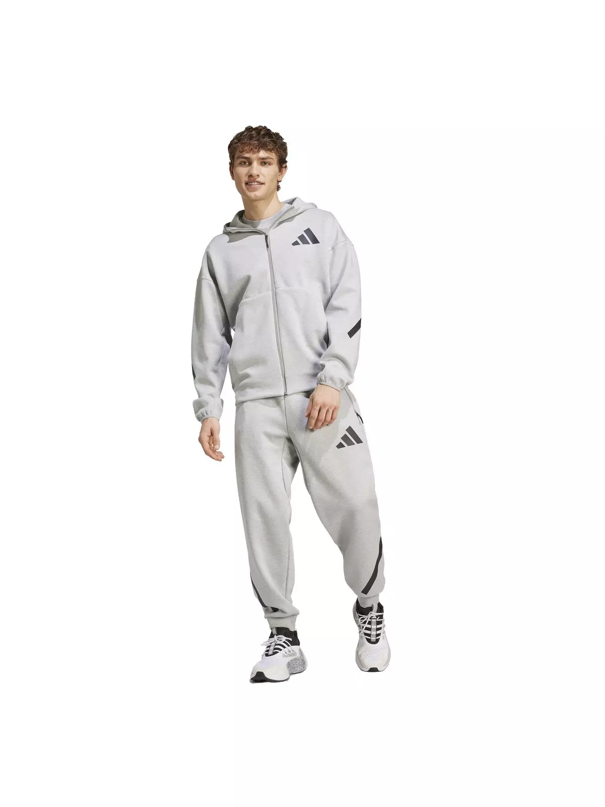 Men's Z.N.E. Full-Zip Hooded Track Jacket - Grey - 6