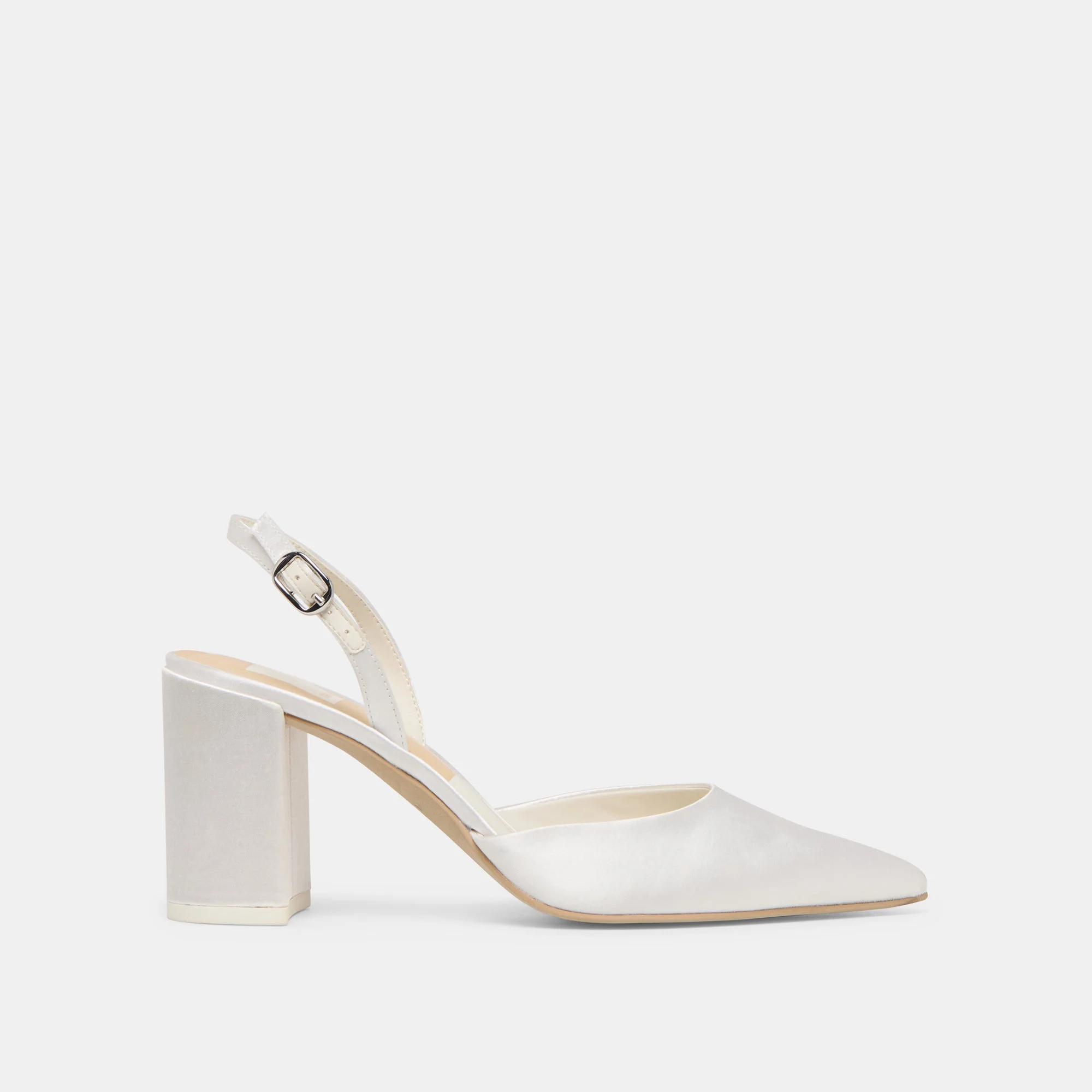 CAREL HIGH HEELS TRUE WHITE SATIN - 1