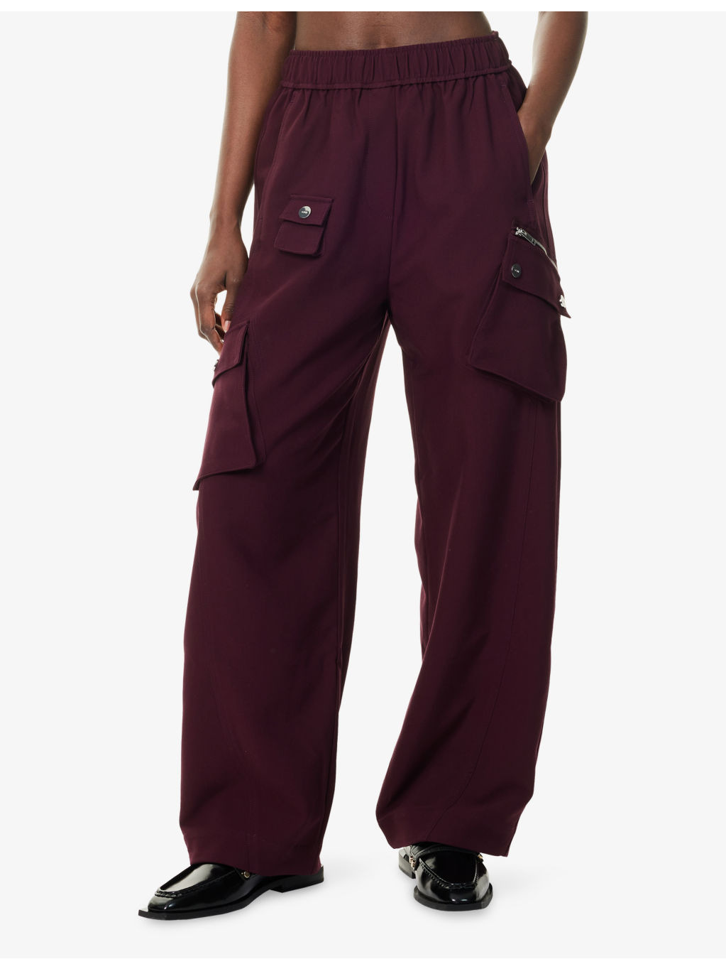 Elasticated Multi-Pocket Nylon Trousers - 3