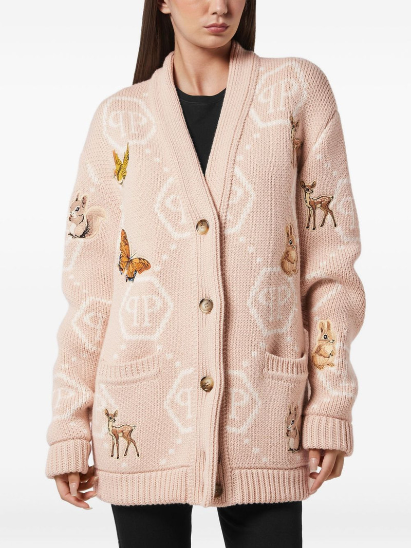 PHILIPP PLEIN Fairy-embroidered cardigan outlook