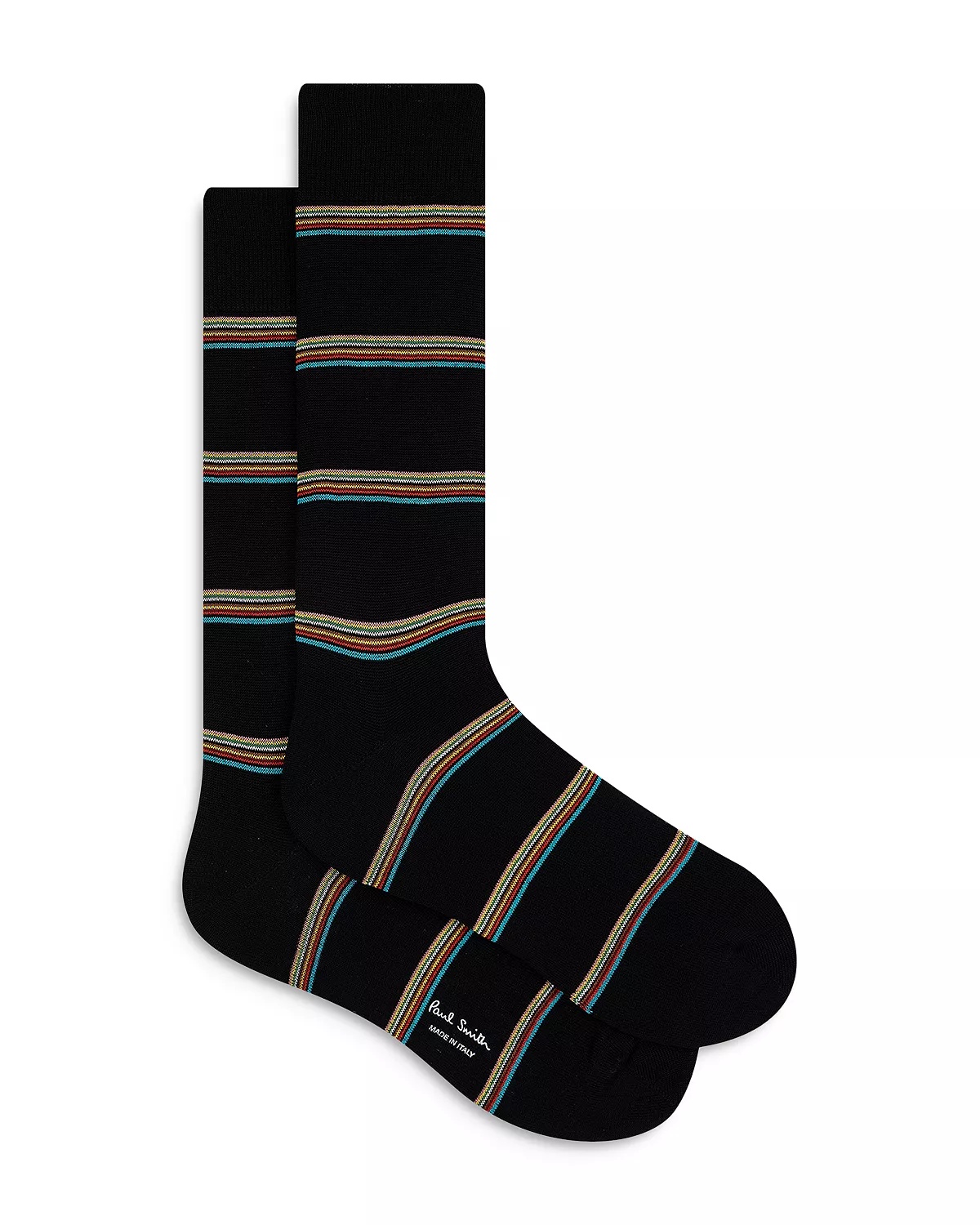 Signature Block Stripe Crew Socks - 3