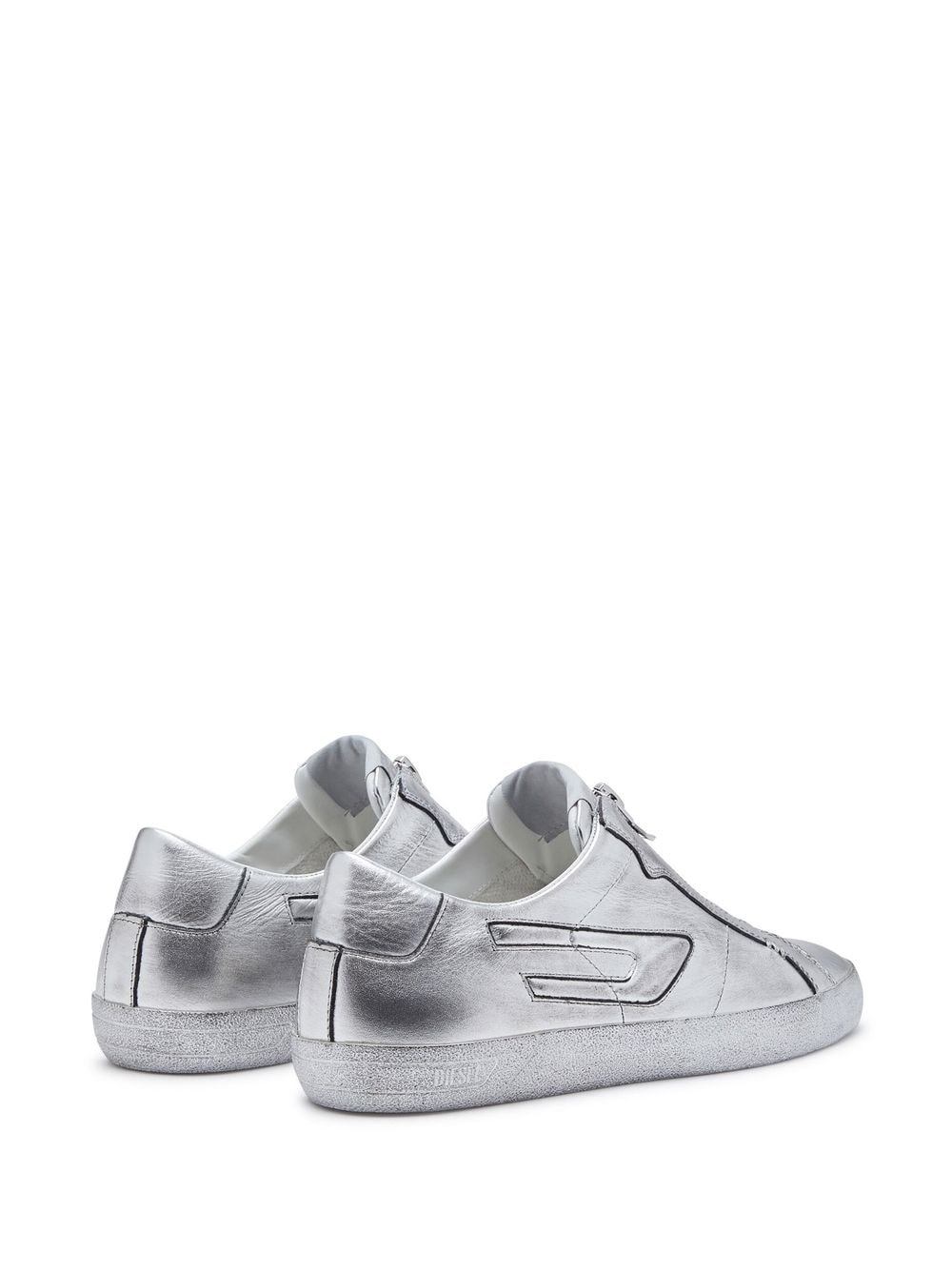 logo-patch low-top sneakers - 3