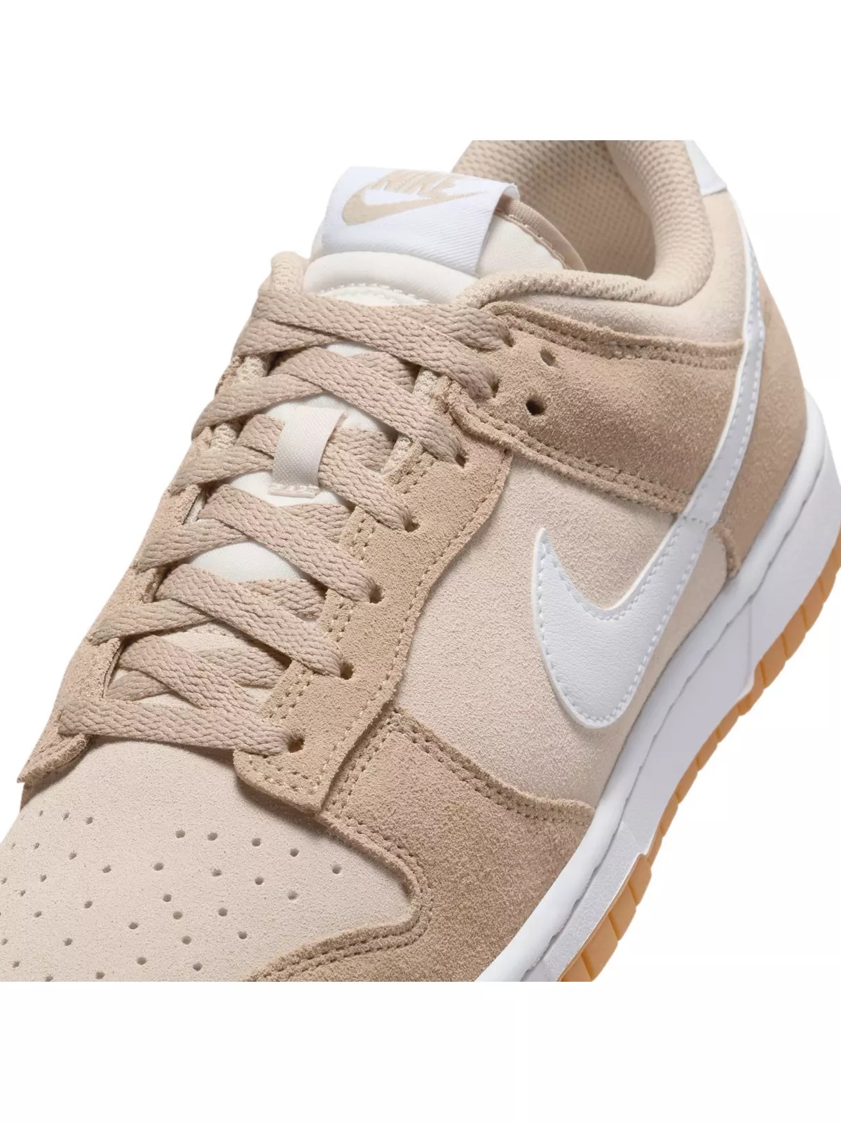Dunk Low Retro SE "Pale Ivory/White/Lt Orewood Brn" Men's Shoe - 10