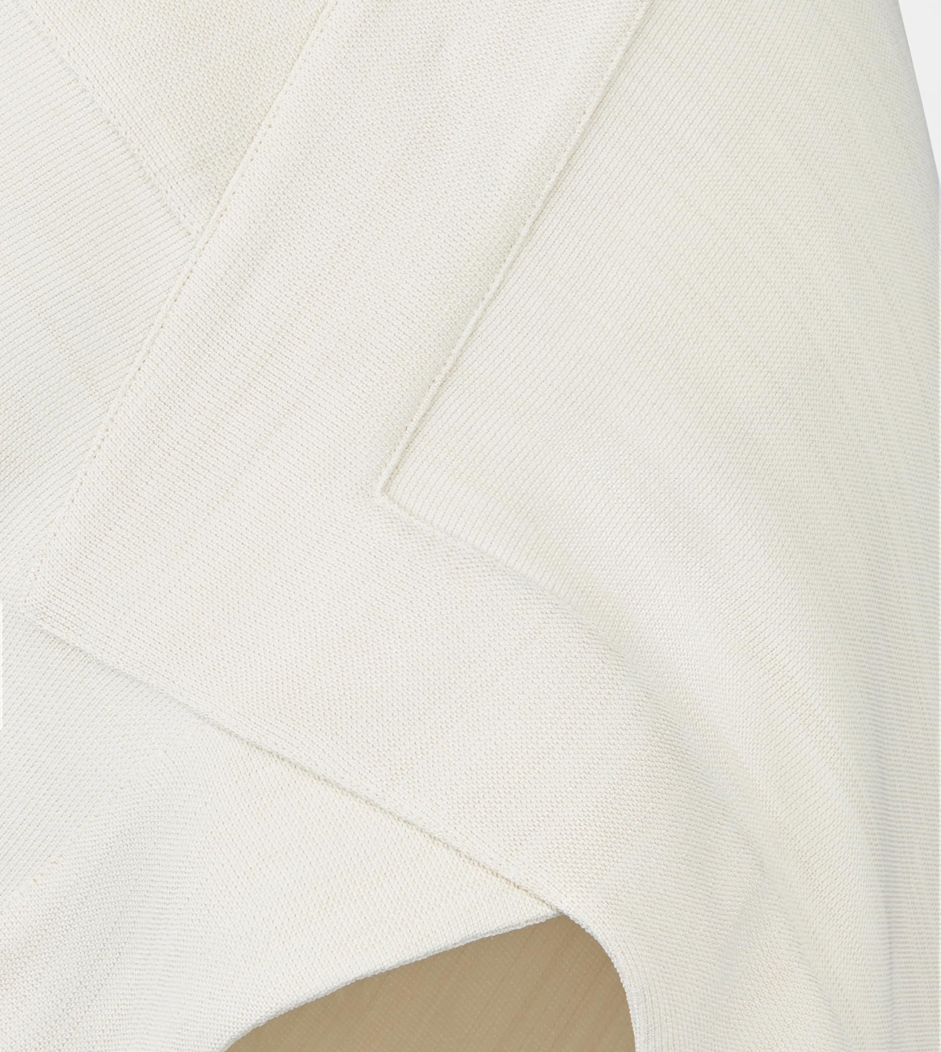 SILK BLEND BACKLESS TOP - WHITE - 9