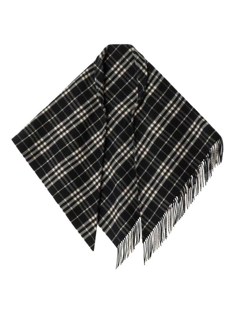 Burberry checked scarf outlook