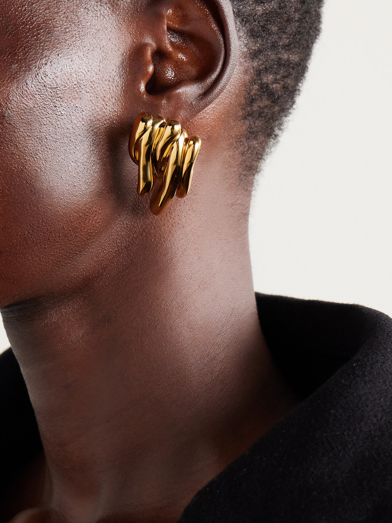 Jil Sander Gold-tone Earrings outlook