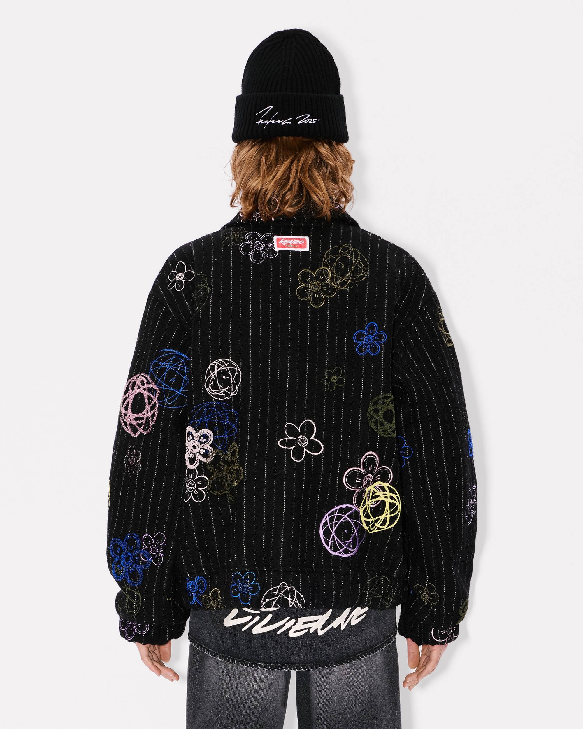 'Kenzo x Futura 2000' bomber in virgin wool - 5