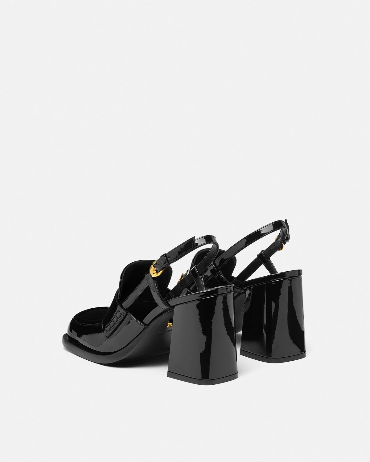 Alia Slingback Patent Loafer Pumps 85 mm - 4