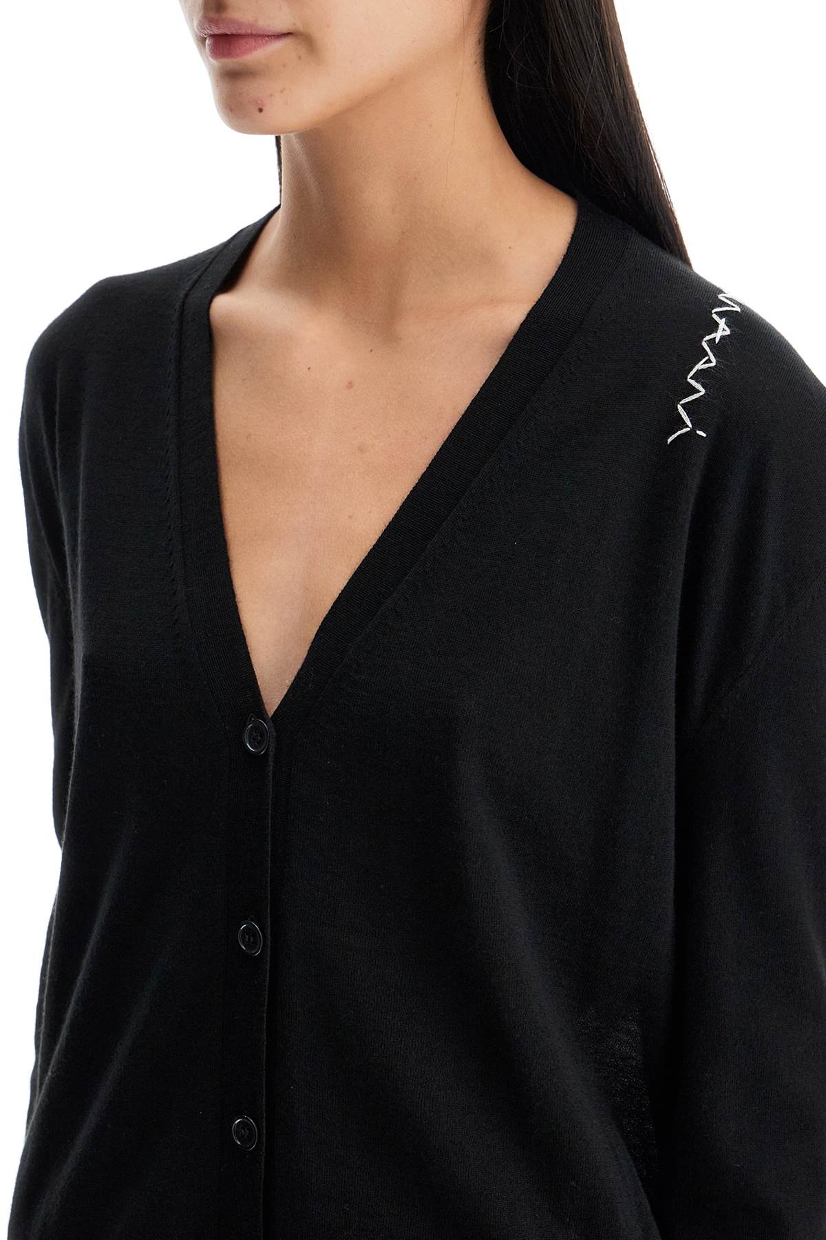 Marni Wool And Silk Blend Cardigan Women - 4