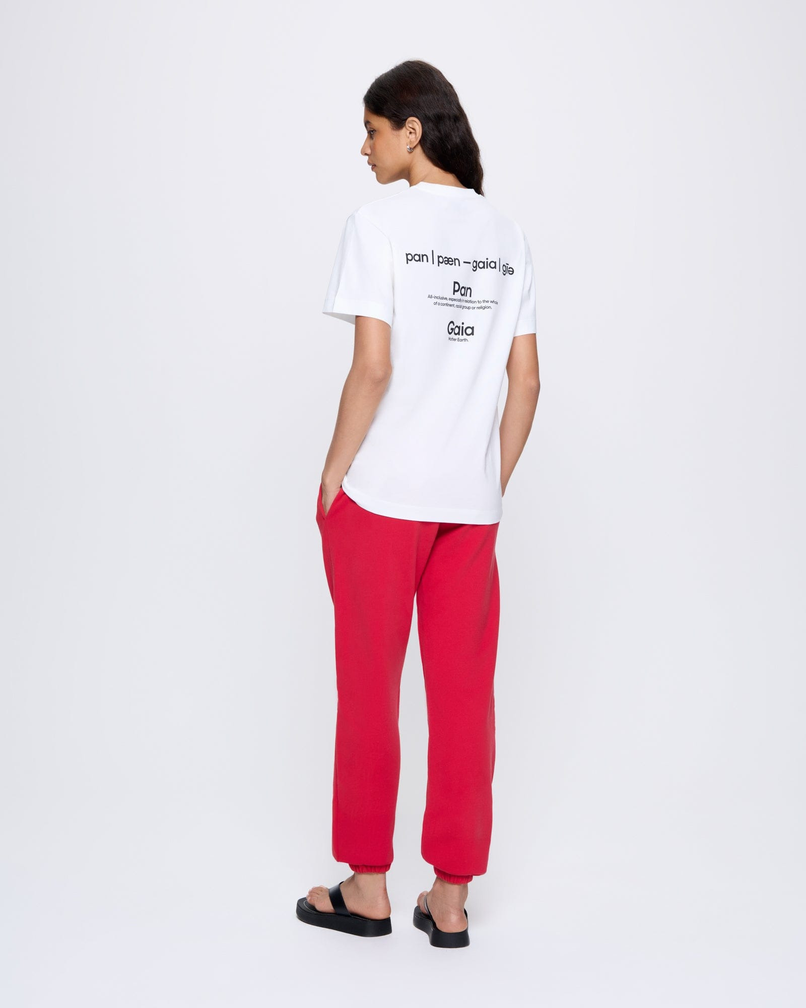 Womens 365 Midweight Track Pants - Red - 5