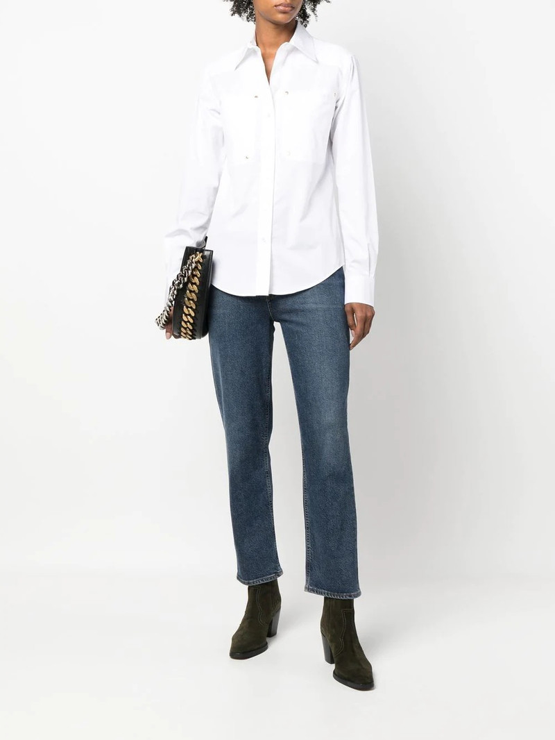 Stella McCartney patch-pocket workwear shirt outlook
