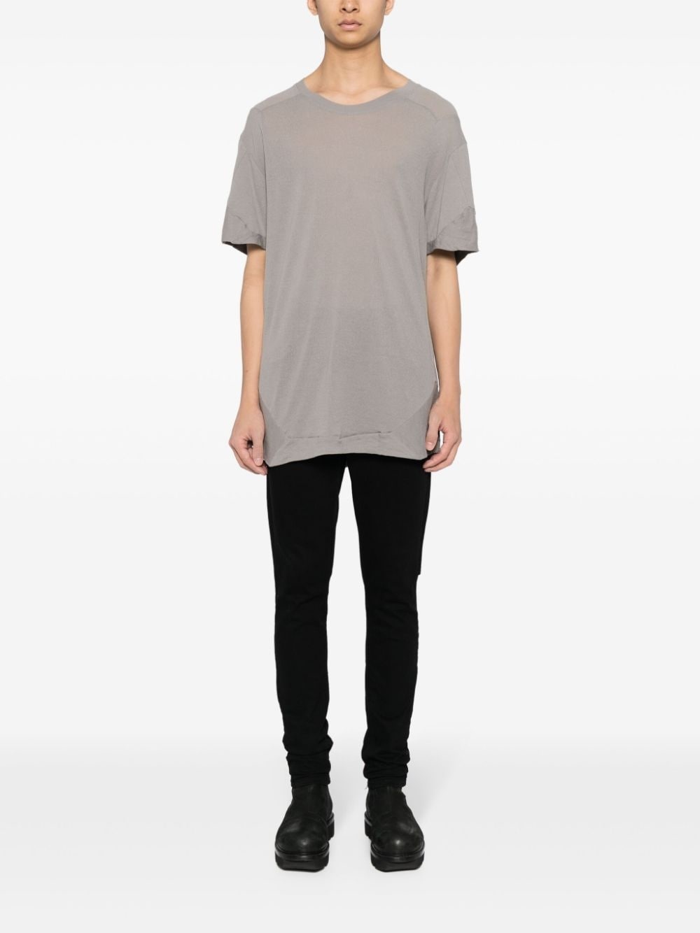 panelled cotton shirt - 2
