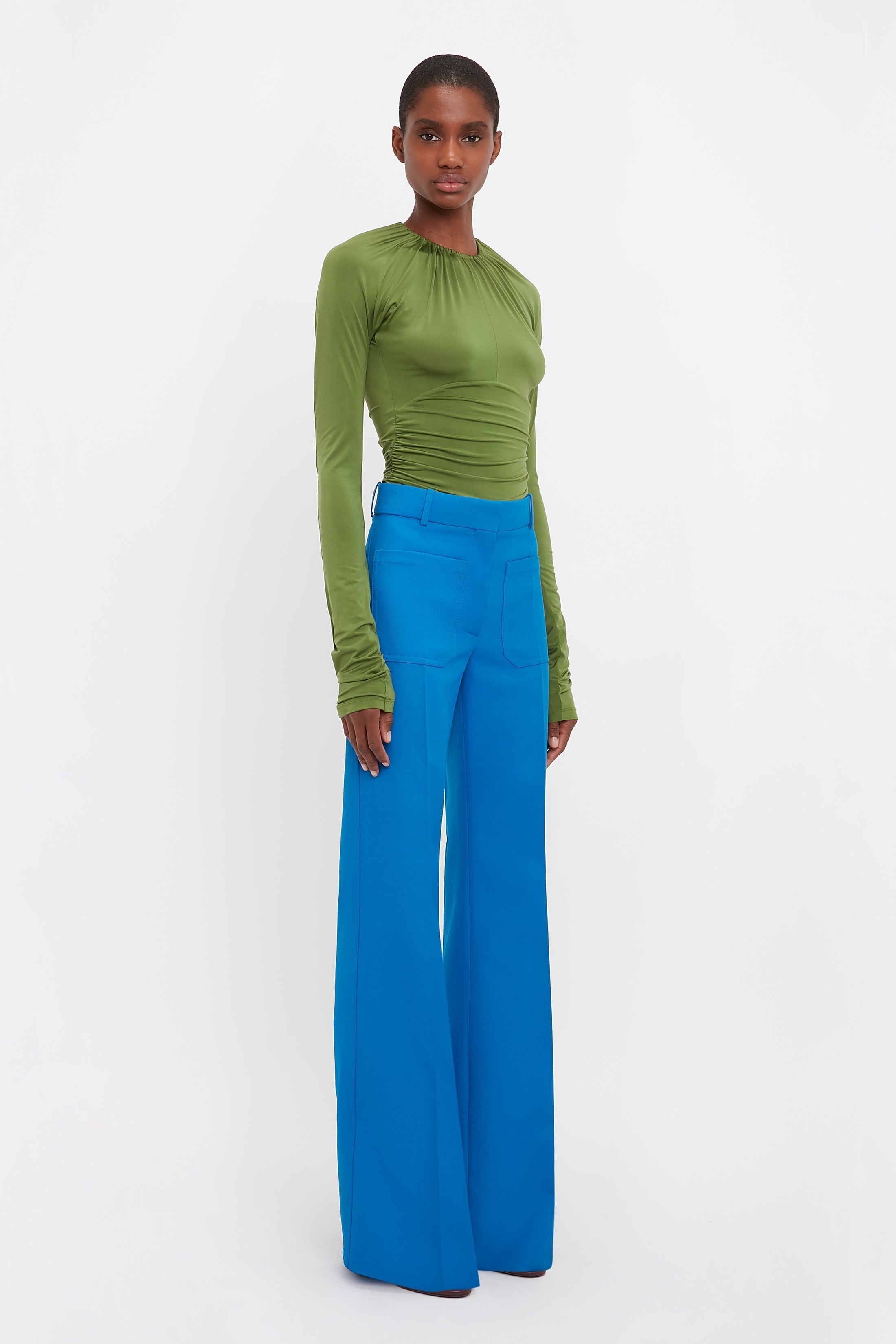 Alina Tailored Trouser In Sapphire Blue - 3