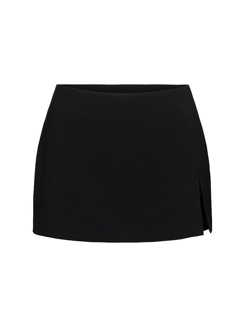 Wool blend mini skirt - 1