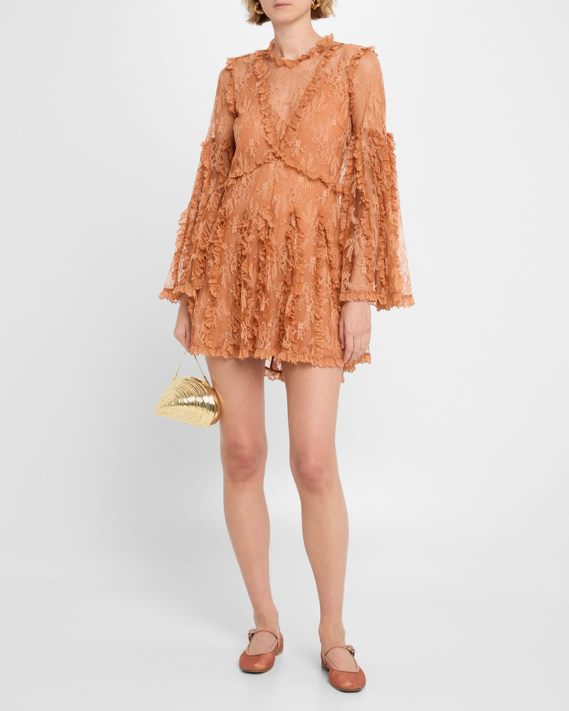 Dorian Long-Sleeve Lace Dress 4