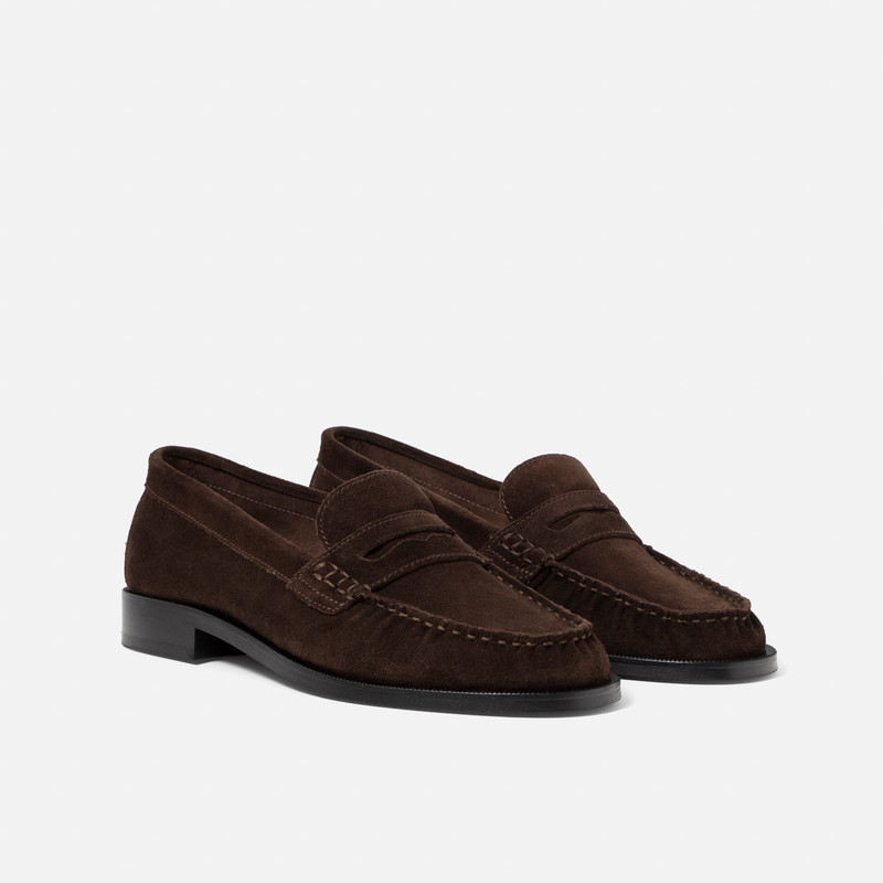 CB Brown Suede Penny Loafer - Women’s 3