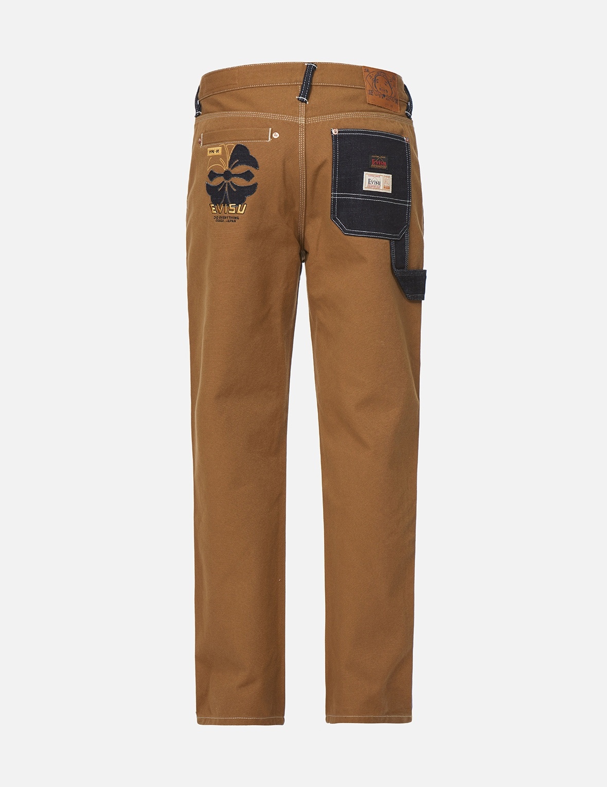 KAMON DENIM APPLIQUÉ WORKER PANTS - 2