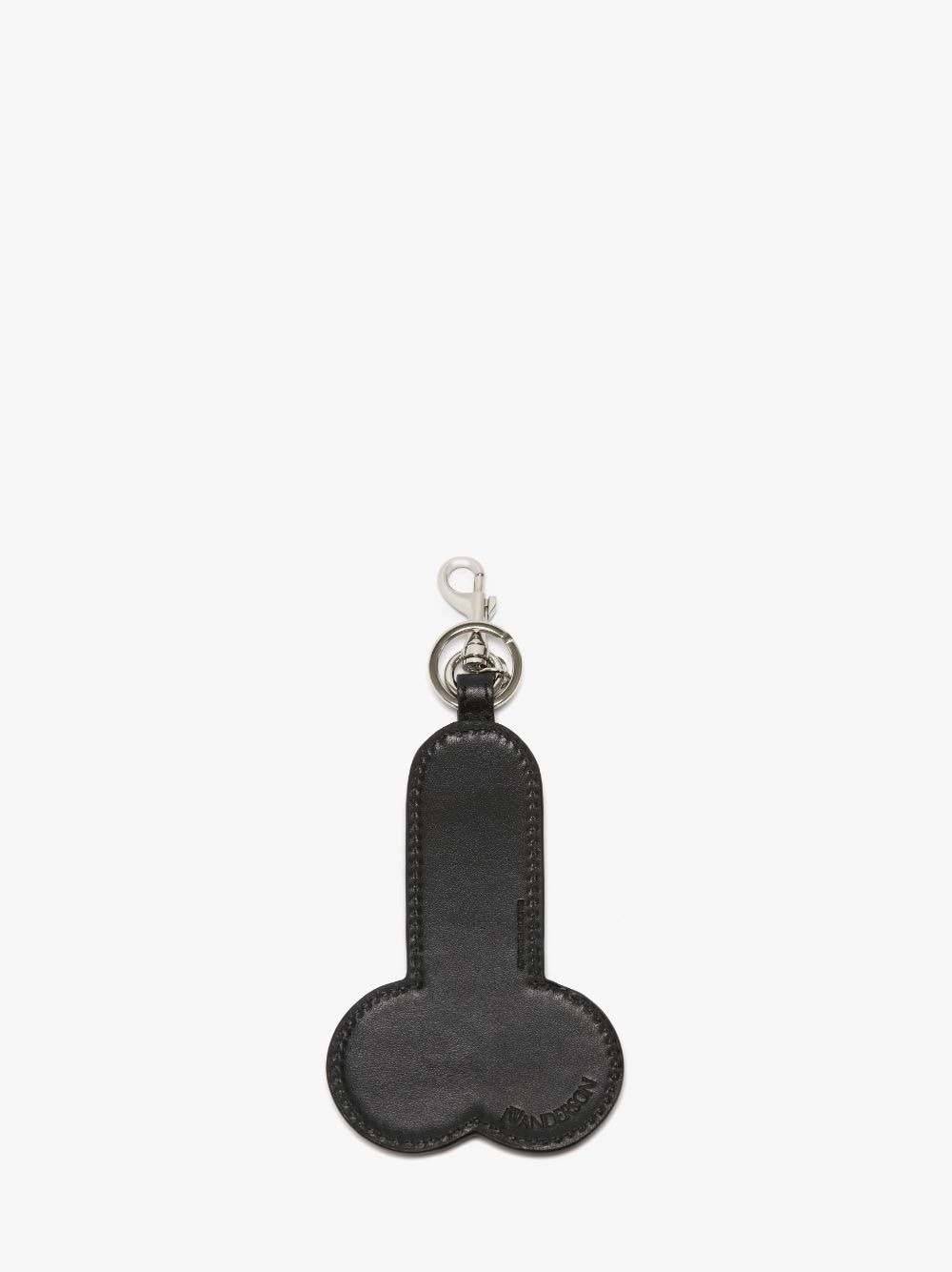 SUEDE PENIS KEYRING WITH CRYSTALS - 2