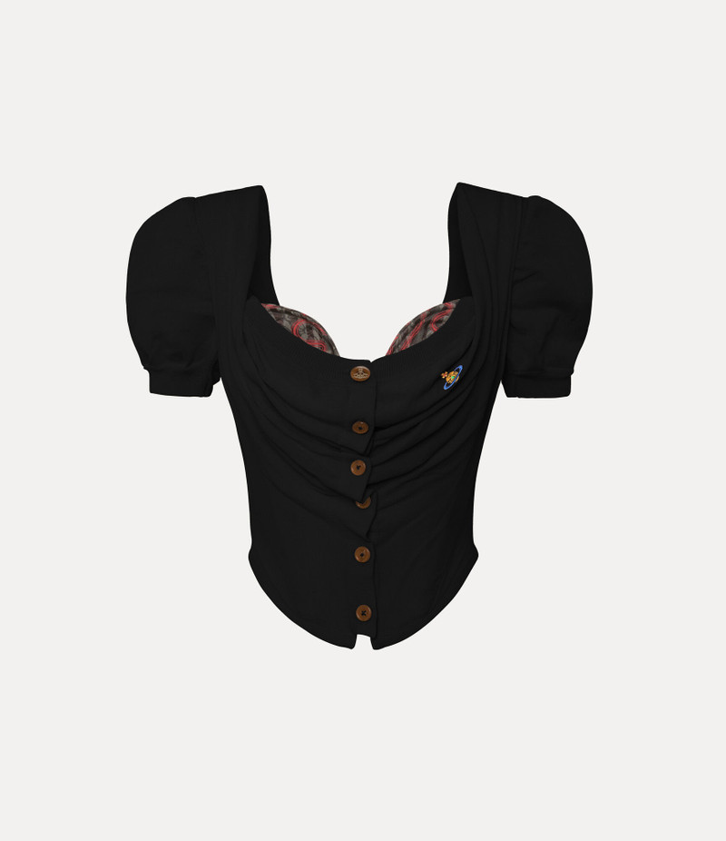 SHORT SLEEVE BEA CORSET CARDIGAN 1