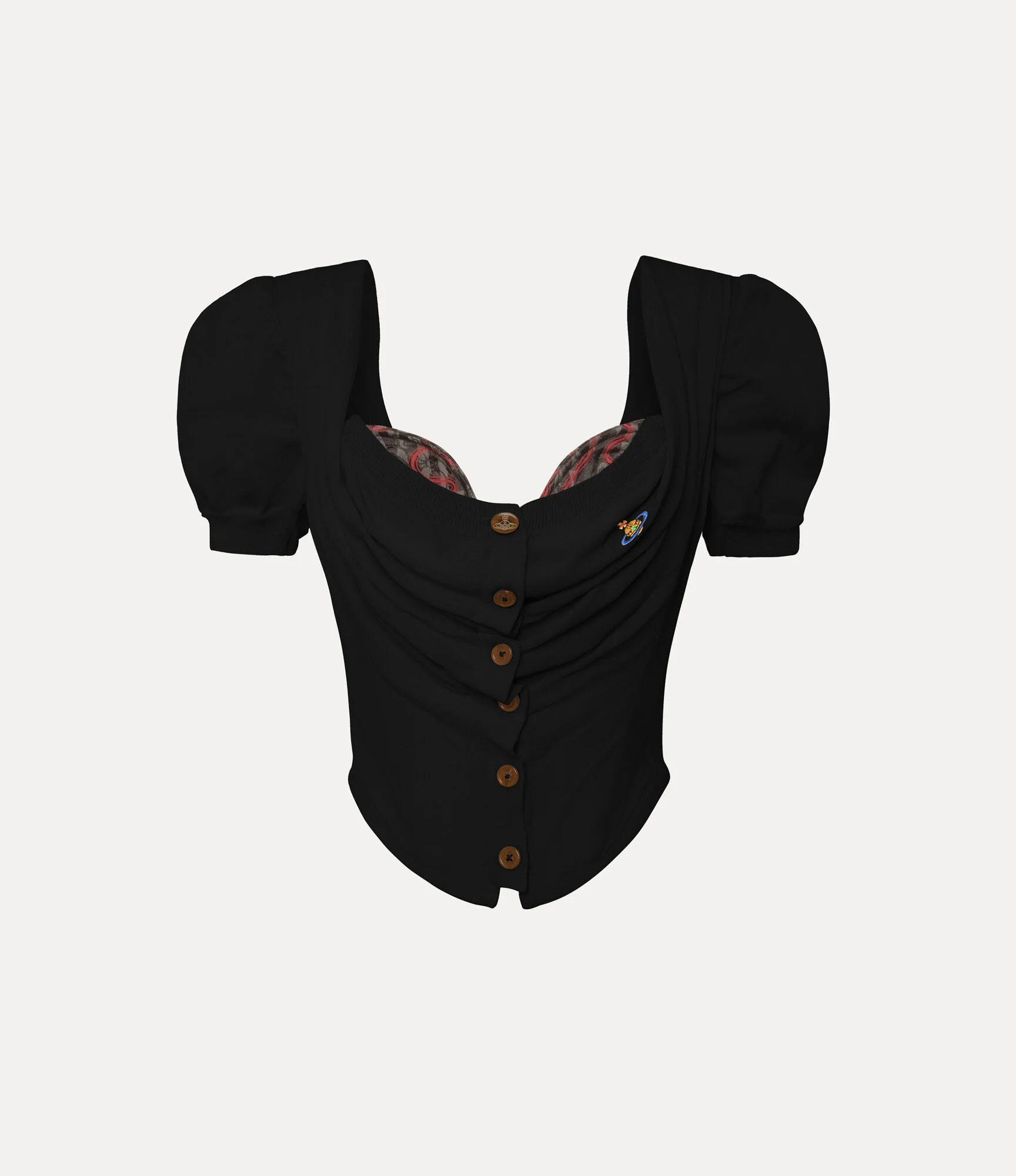 SHORT SLEEVE BEA CORSET CARDIGAN - 1