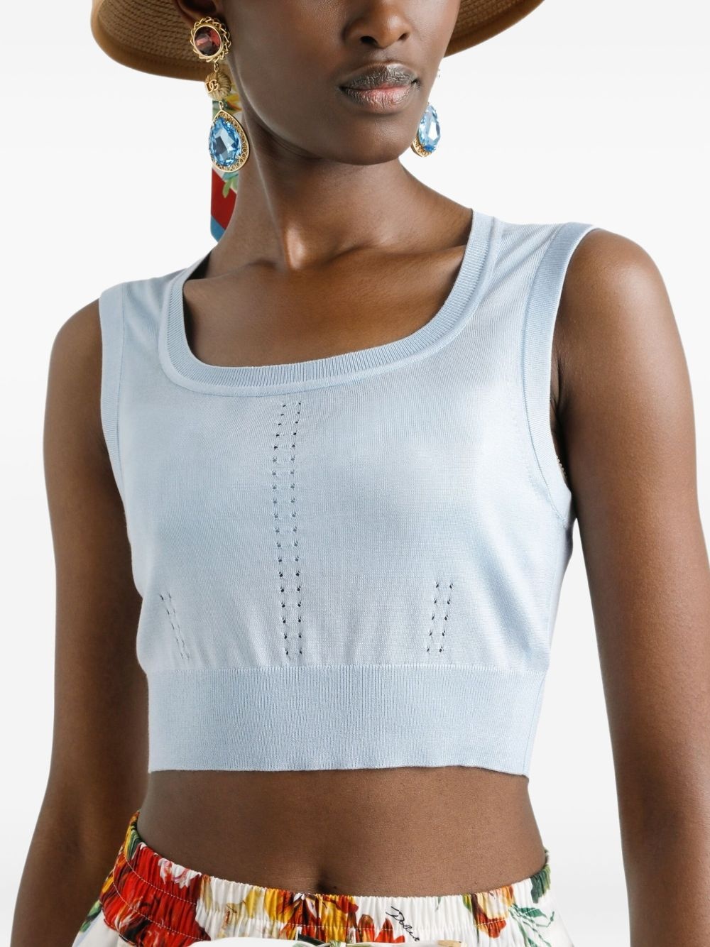 silk-blend top - 4