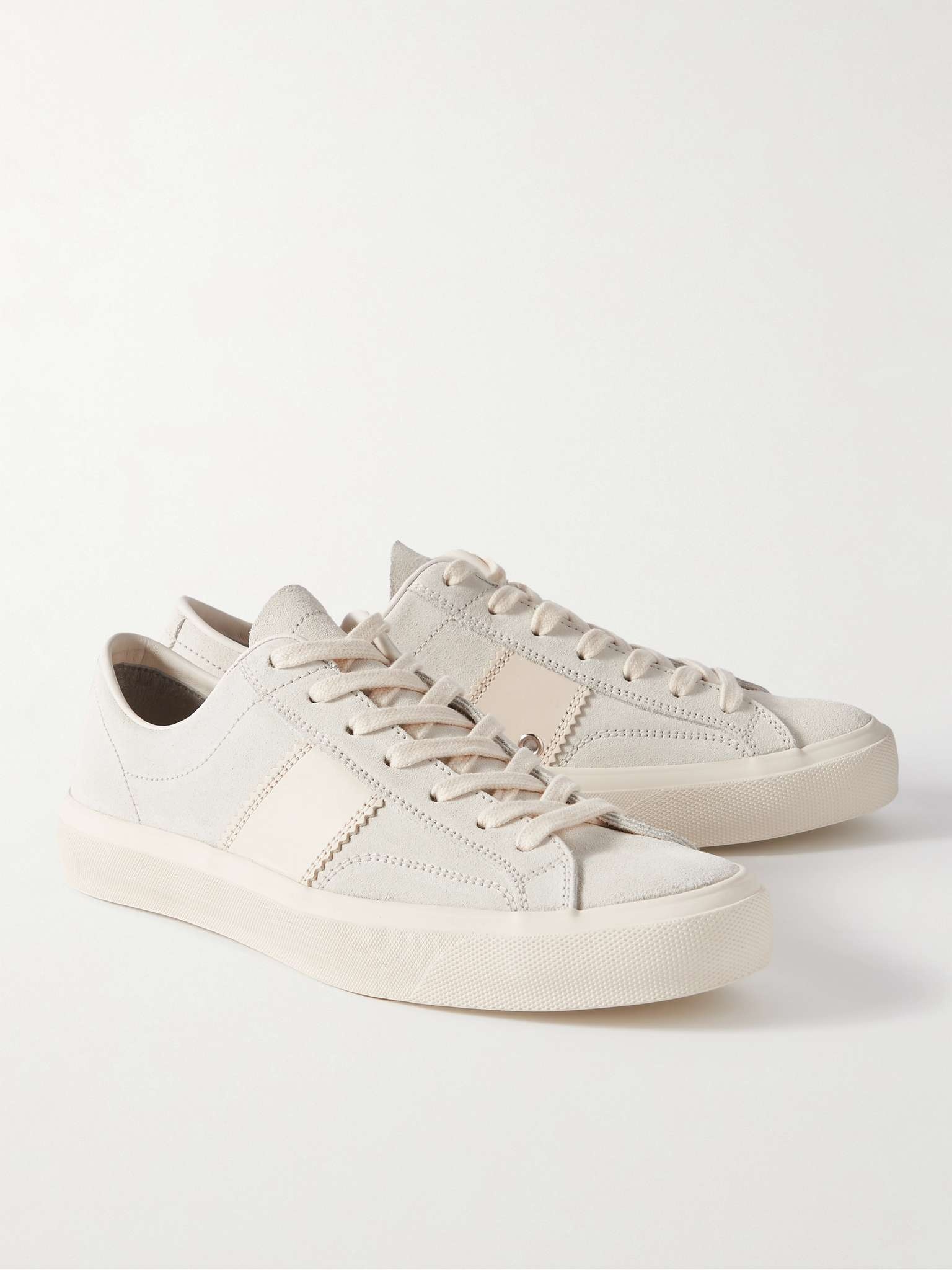 Cambridge Leather-Trimmed Suede Sneakers - 4