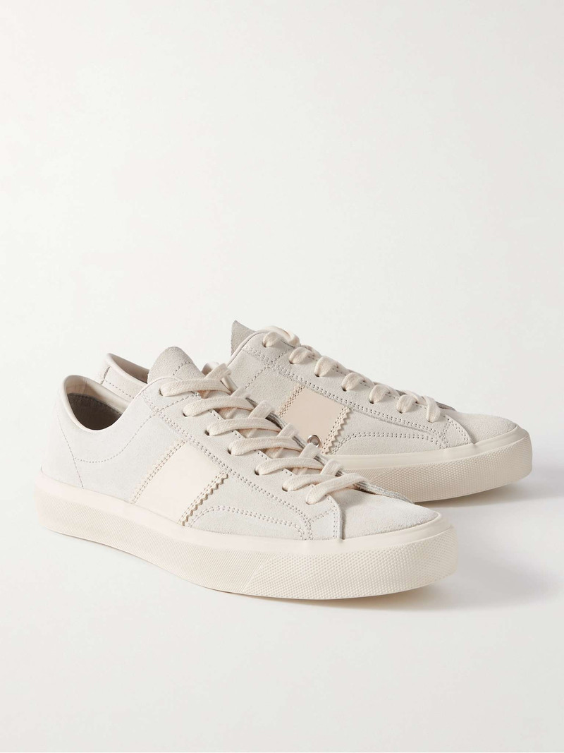 Cambridge Leather-Trimmed Suede Sneakers 4