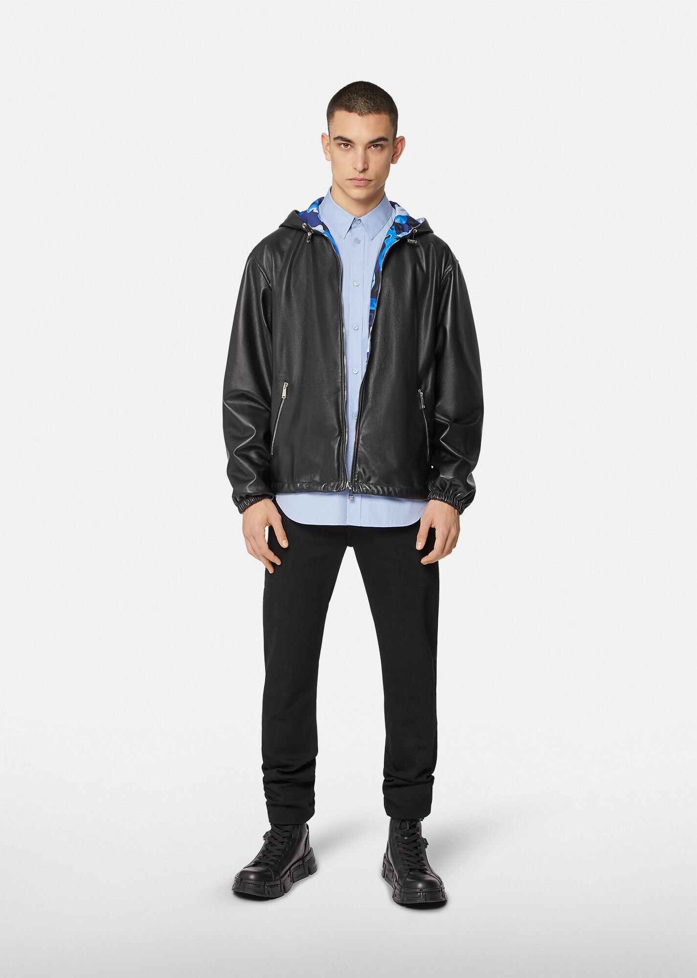 Nappa Leather Reversible Jacket - 4