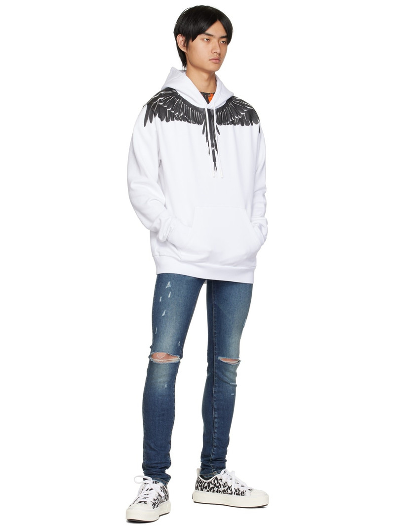 Marcelo Burlon County Of Milan logo-print pullover hoodie outlook