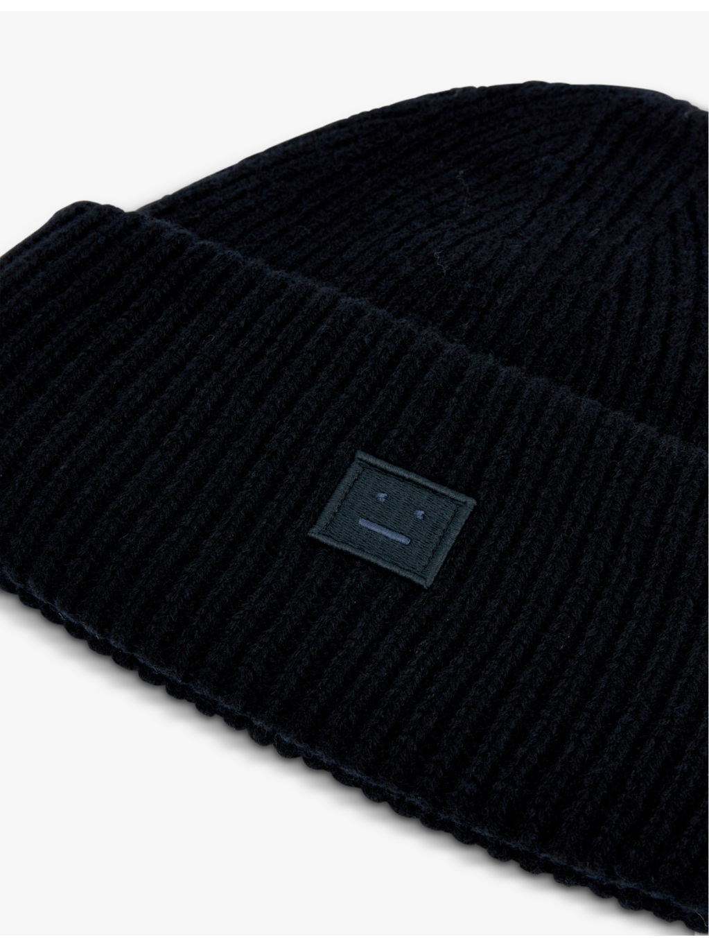 Pansy logo-patch wool beanie hat - 2