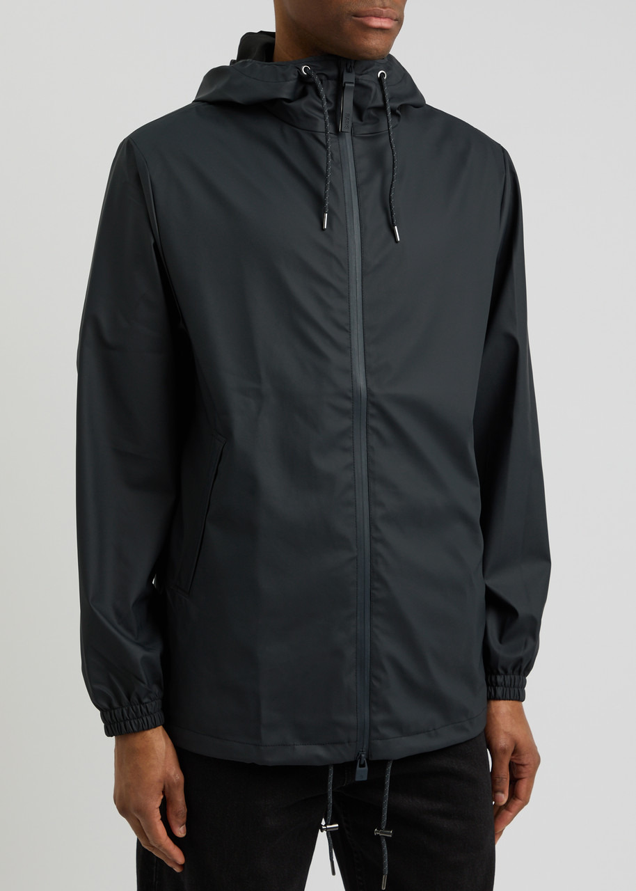 Rains Hooded Rubberised Jacket - 5