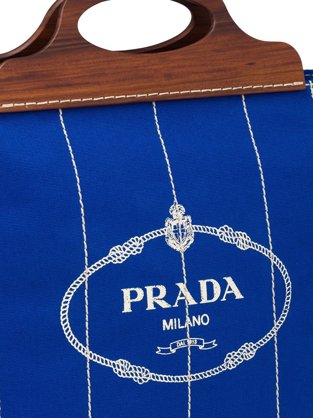 logo-print canvas bag - 3