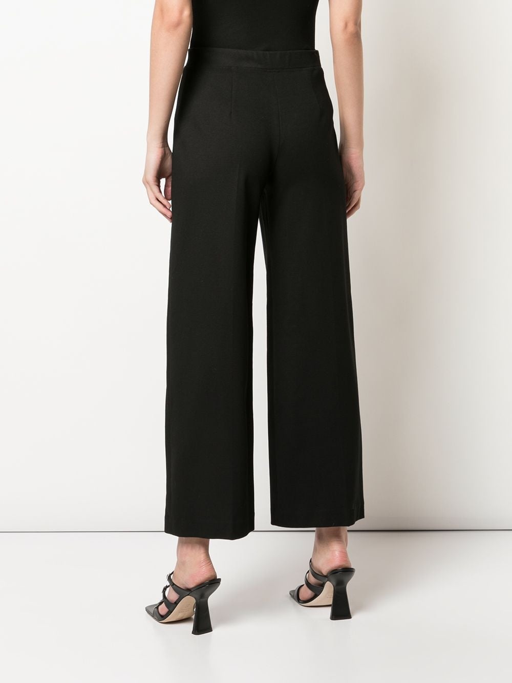 pull-on cropped straight trousers - 4