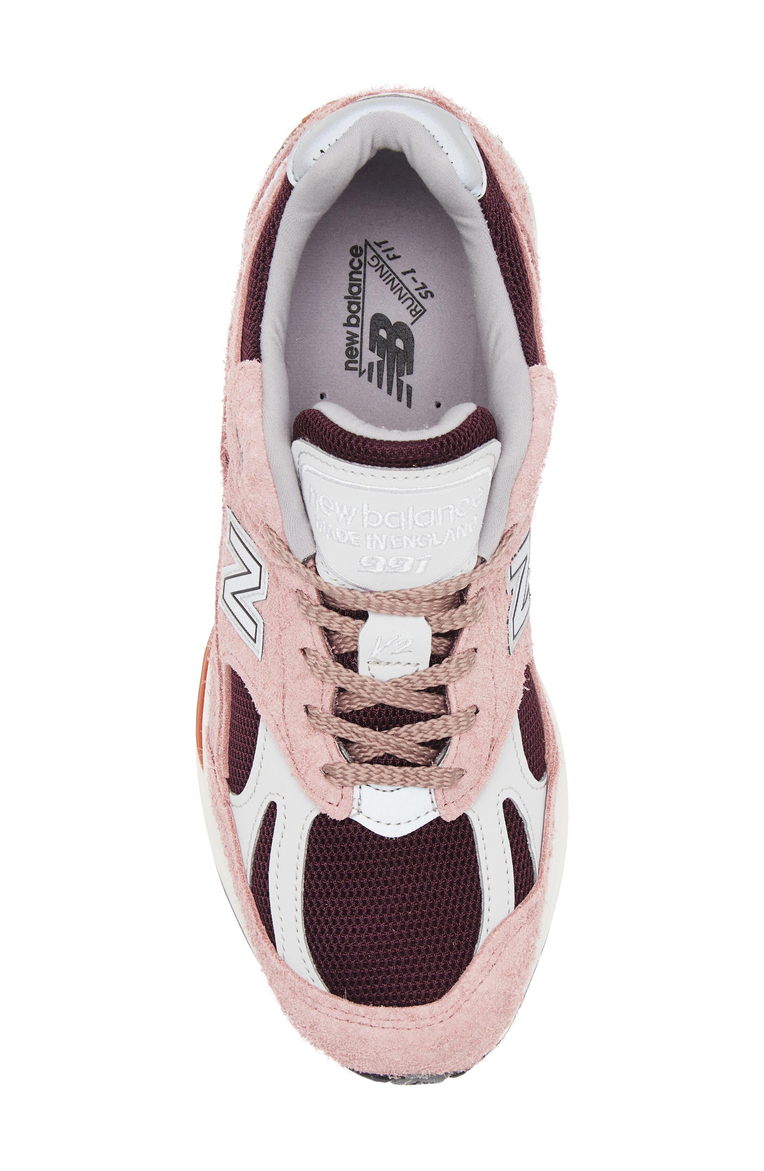 New Balance Gender Inclusive Made in UK 991 v2 Sneaker in Deauville Mauve/Fig at Nordstrom - 5