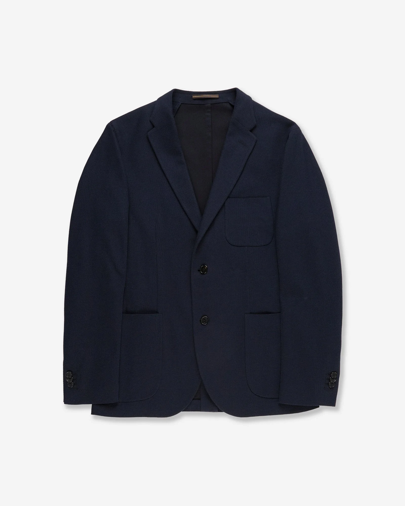 Slim fit English-rib knit jersey jacket - 1