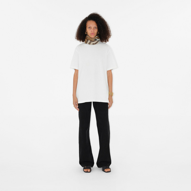 Burberry Check Wool Silk Reversible Scarf outlook