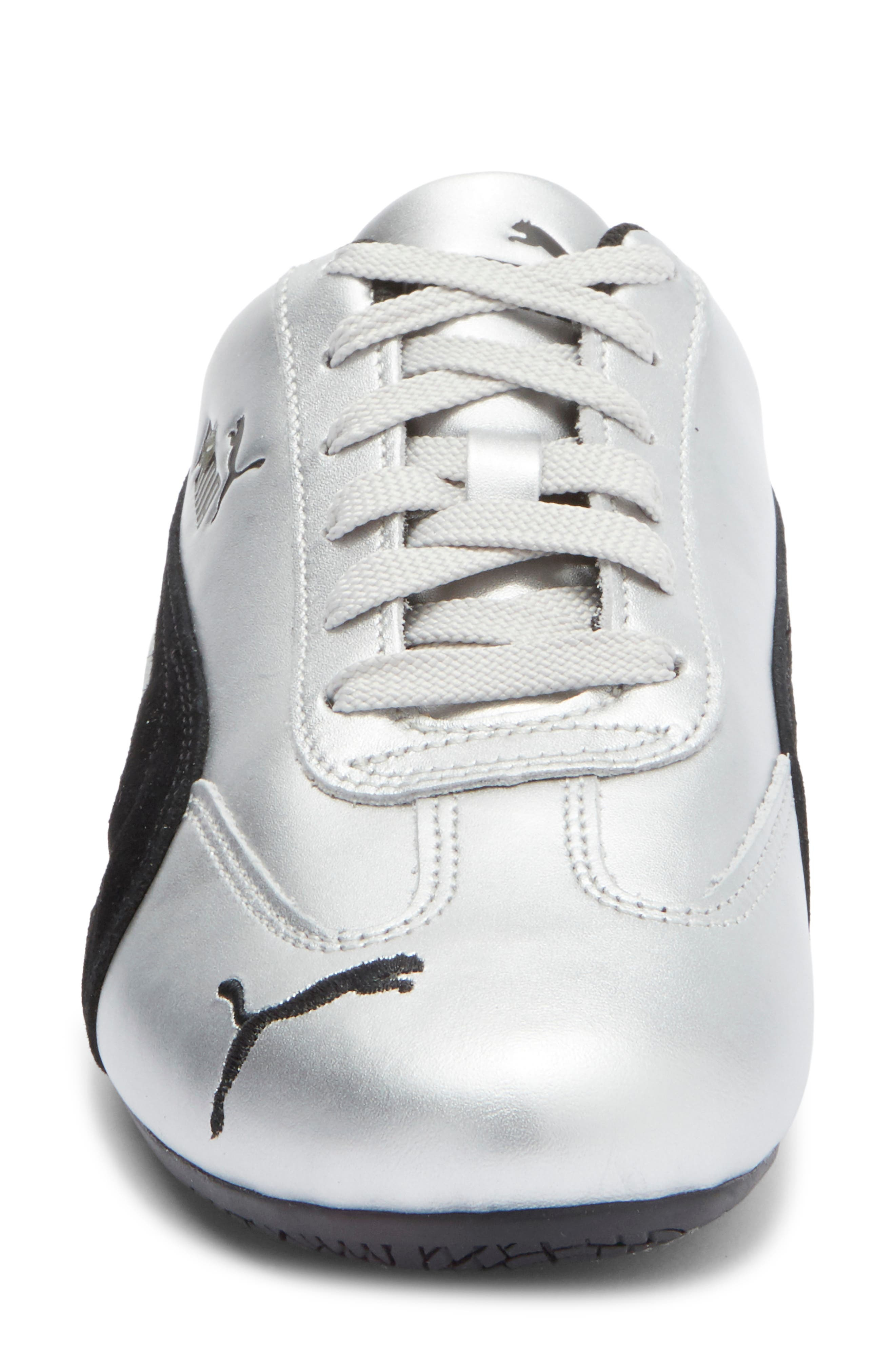 PUMA Speedcat Metallic Sneaker in Puma Silver/Puma Black at Nordstrom - 4