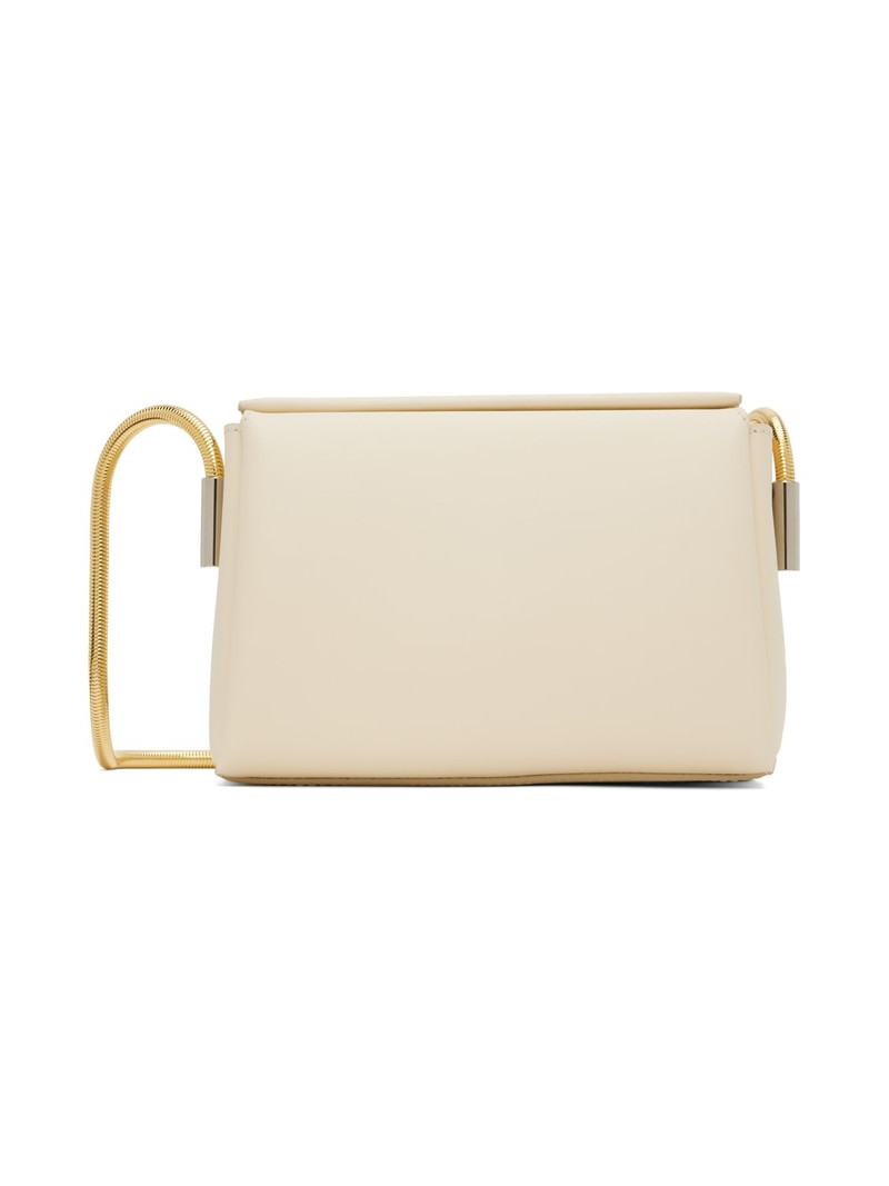 Beige Small Toggle Shoulder Bag 1