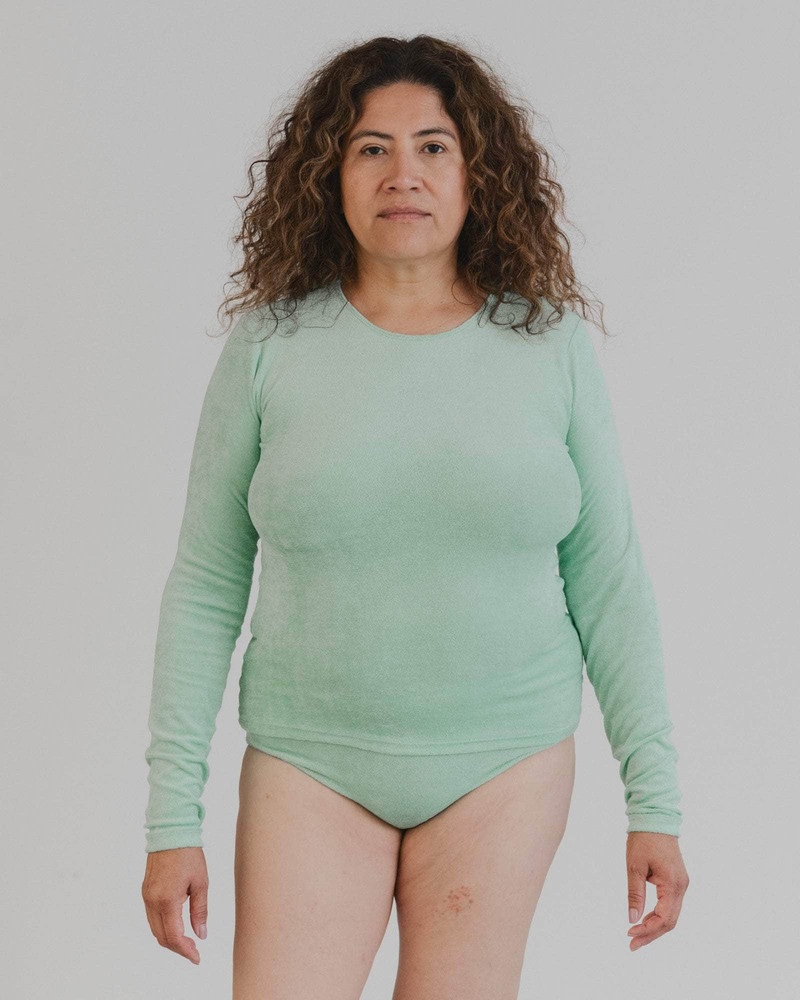 Omo Long Sleeve Tee - Ecovero Velour 5