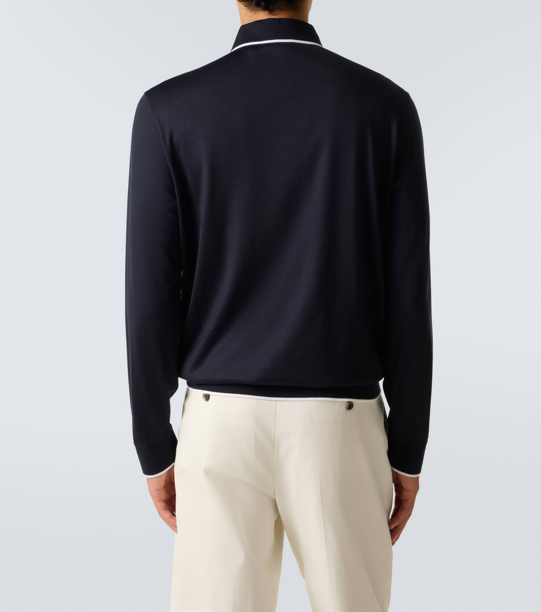 Waitaki virgin wool polo shirt - 4
