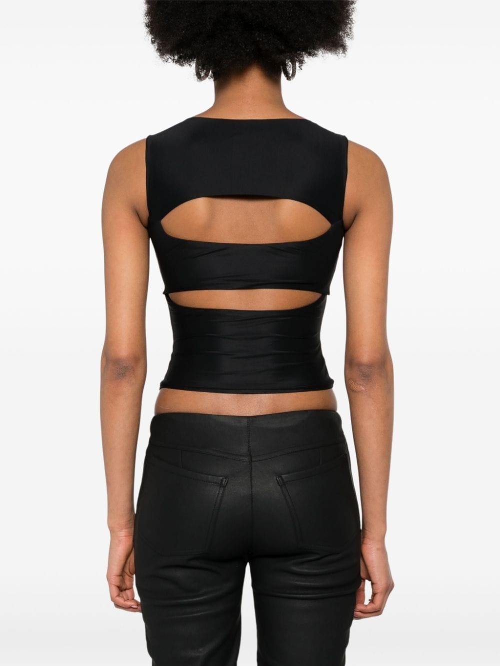 cut-out sleeveless top - 4