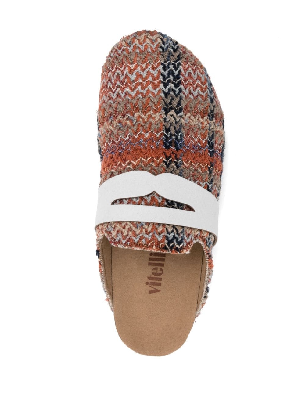 slip-on zigzag-edge slides - 4