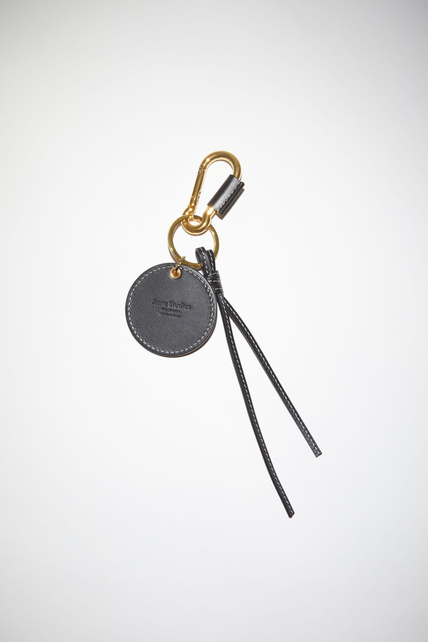Acne Studios Cancer Keyring Almond brown black REVERSIBLE