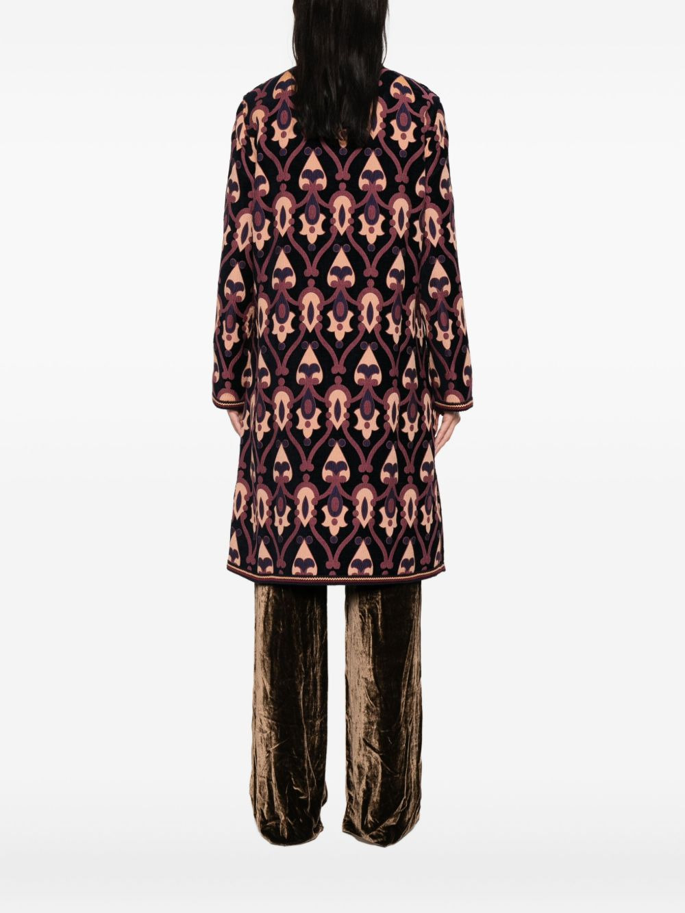 paisley-pattern reversible coat - 4
