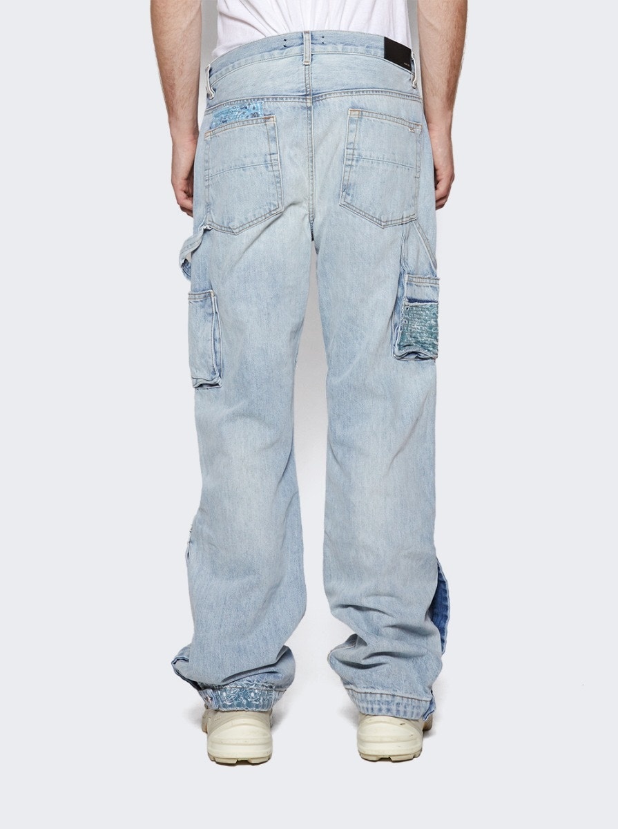Patchwork Bandana Carpenter Jean Stone Indigo - 5