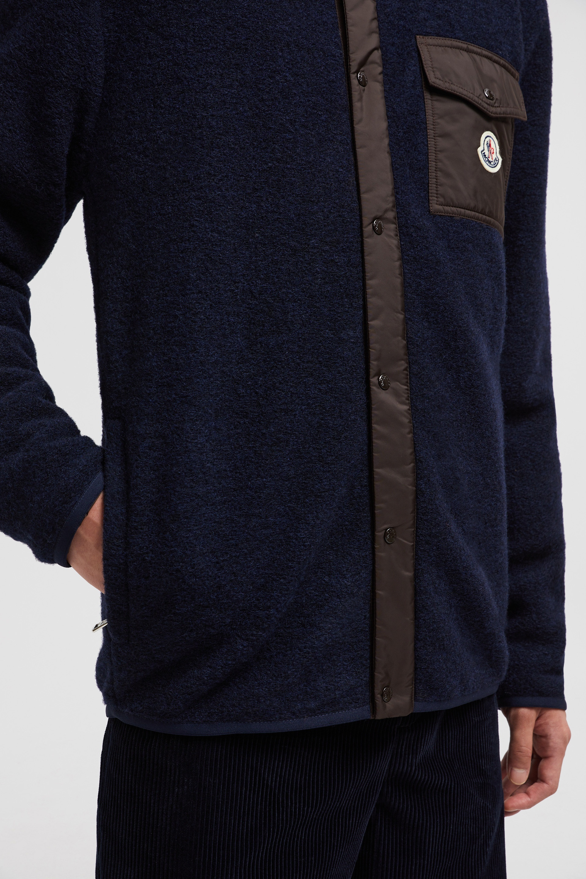 Wool Blend Zip-Up Sweatshirt - 6