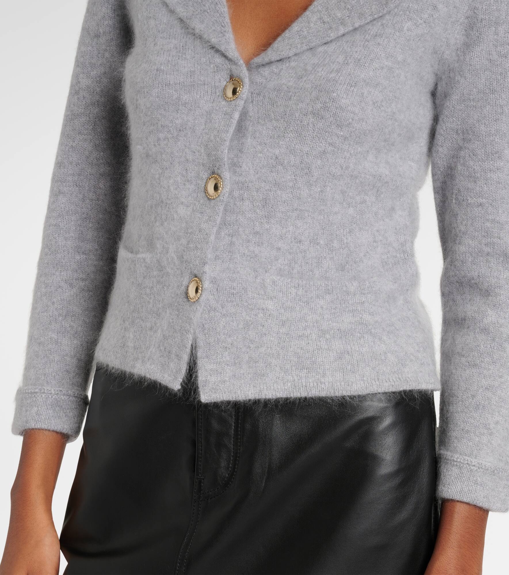 Fluffy Statements wool and cashmere cardigan - 5