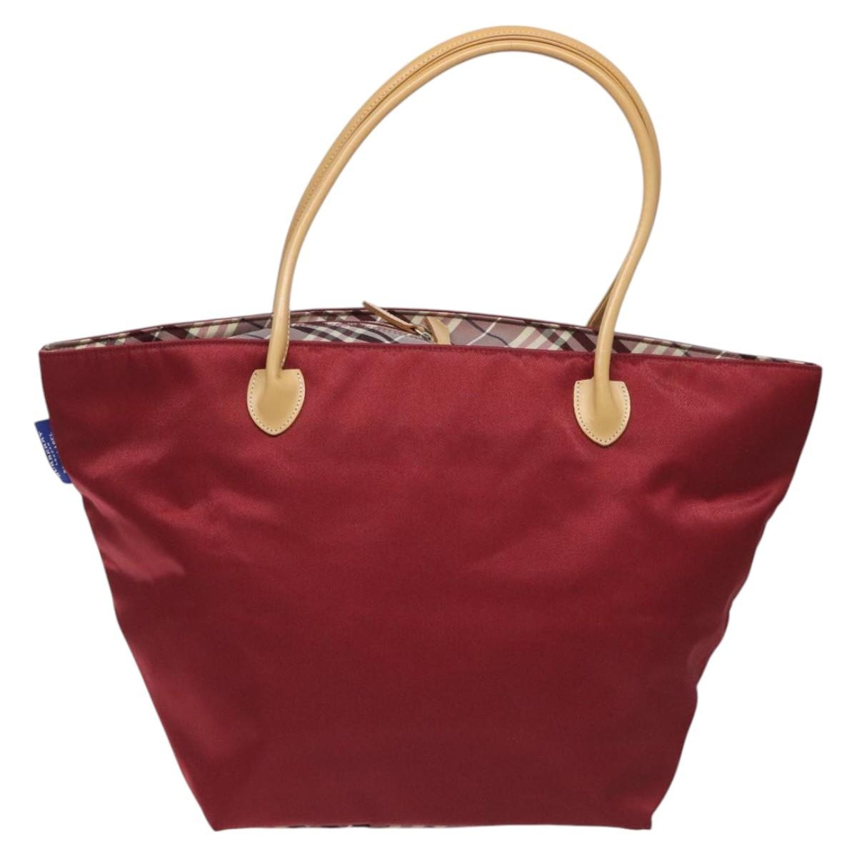 Burberry Blue Label Tote Bag Nylon Red - 3