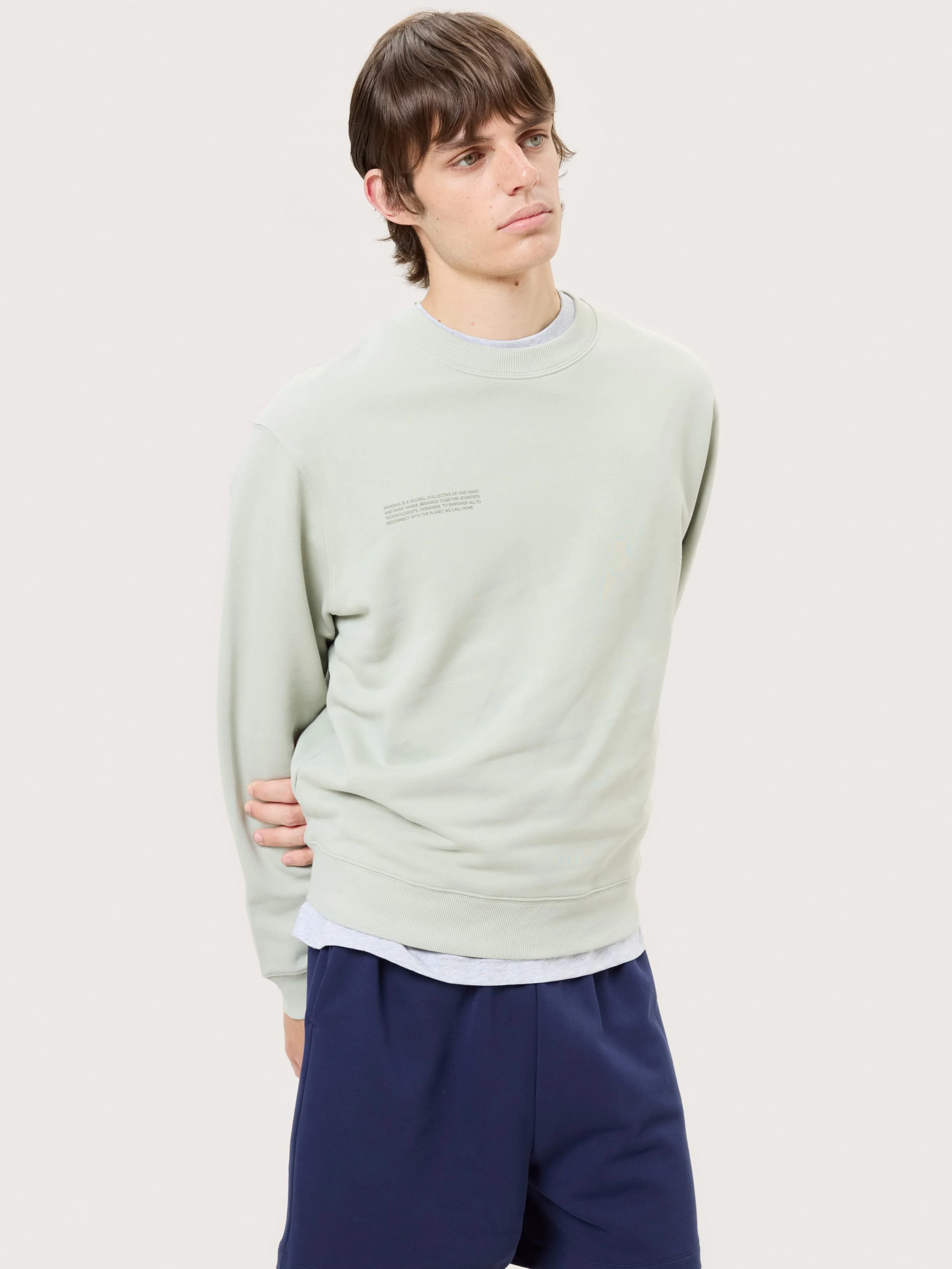 Mens Midweight Sweatshirt - Iron Fade - 1