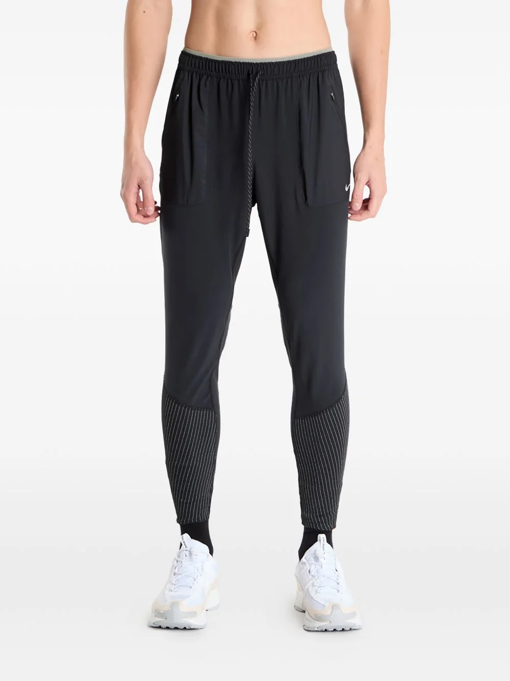 reflective accents running track pants - 1